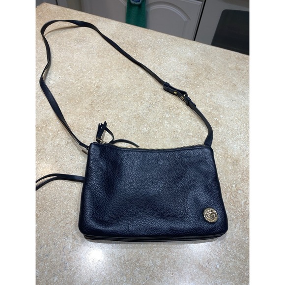 Vince Camuto Black Leather Crossbody Purse Small with Removable Strap - Picture 1 of 16